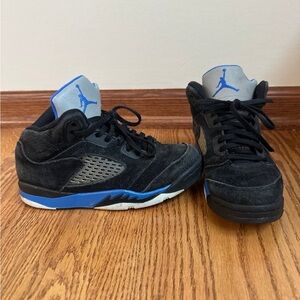 Air Jordan 5 Retro Shoes Boys 1.5Y Racer Blue